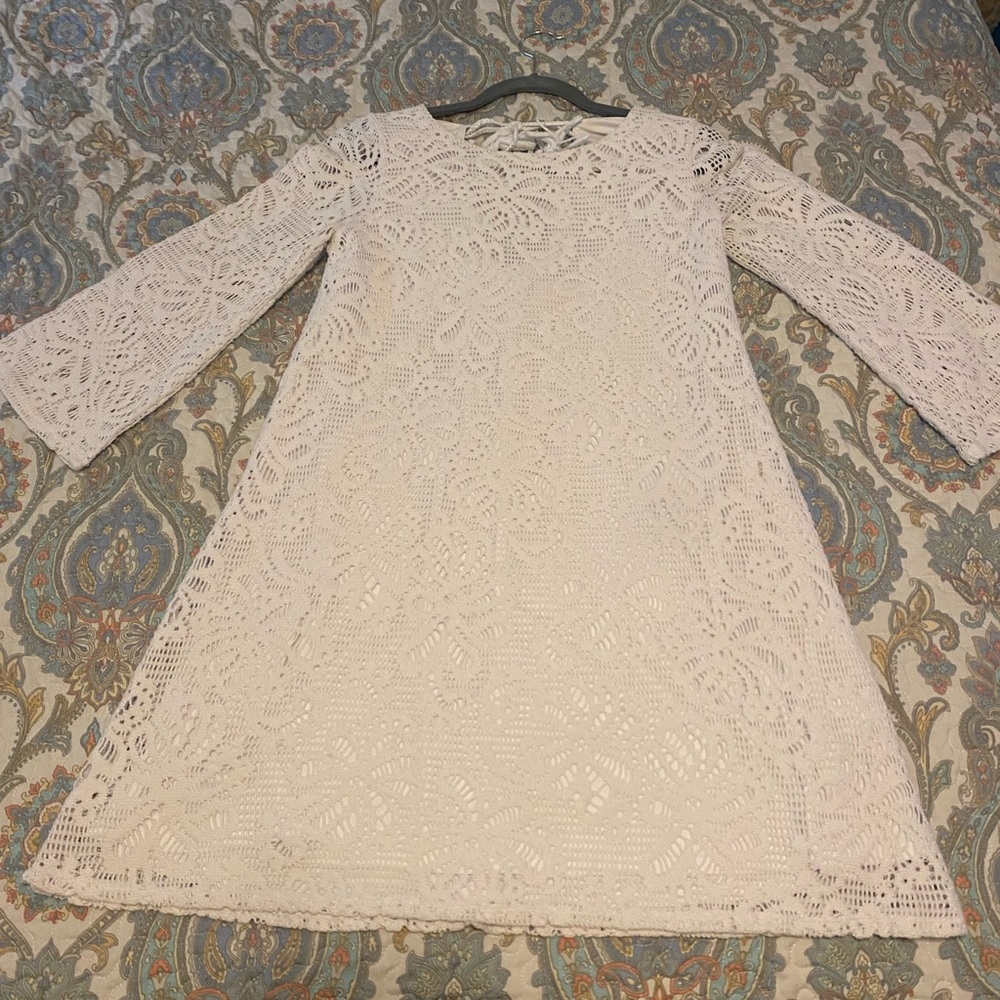 Lilly Pulitzer macrame white dress